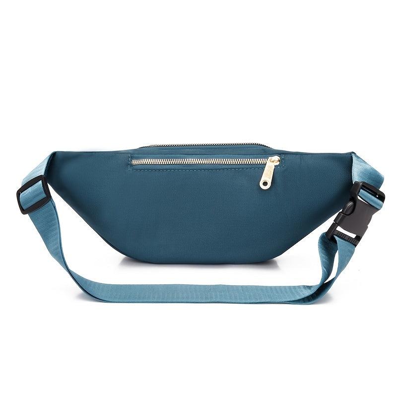 Flower Embroidery Nylon Fanny Pack Women's Crossbody Chest Bag