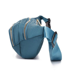 Flower Embroidery Nylon Fanny Pack Women's Crossbody Chest Bag