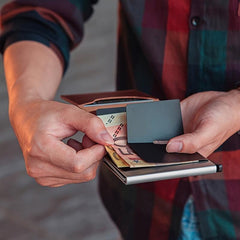 Smart Anti Theft Casual Mini Aluminum Alloy Men's Wallet