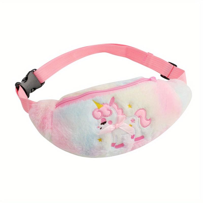 Fluffy Unicorn Chest Bag | Adjustable Strap Fanny Pack