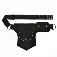 Gothic Thigh Drop Leg Bag Studded Outdoor Travel Phone Purse