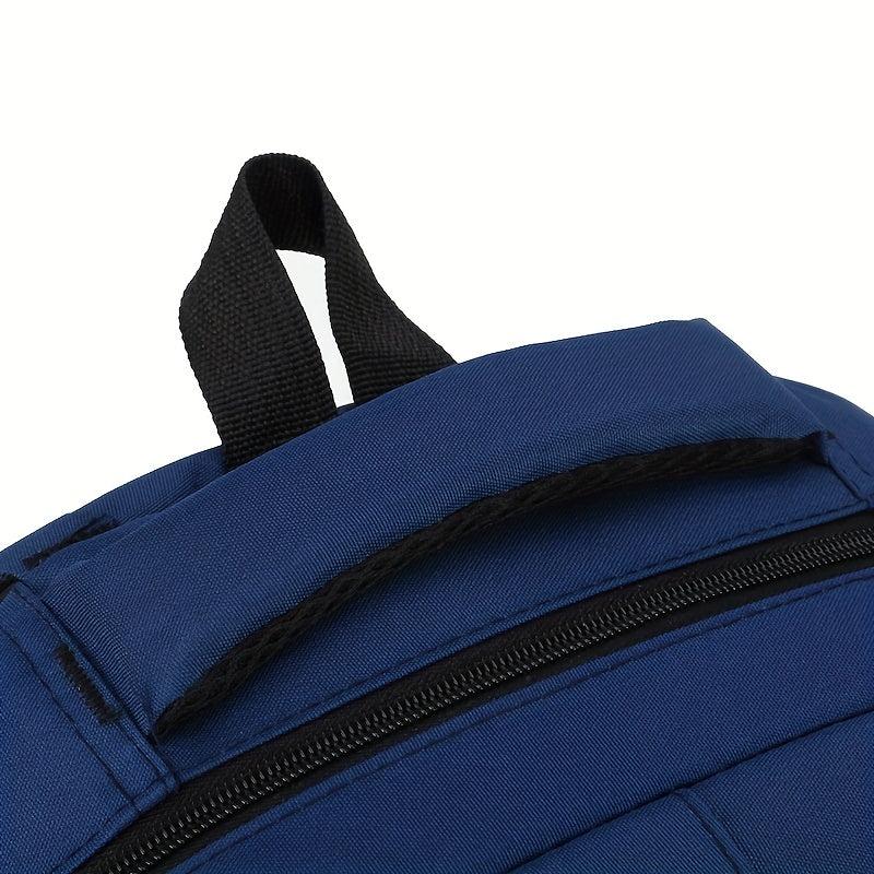Large Capacity School Backpack Red Zipper Bag