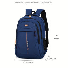 Large Capacity School Backpack Red Zipper Bag