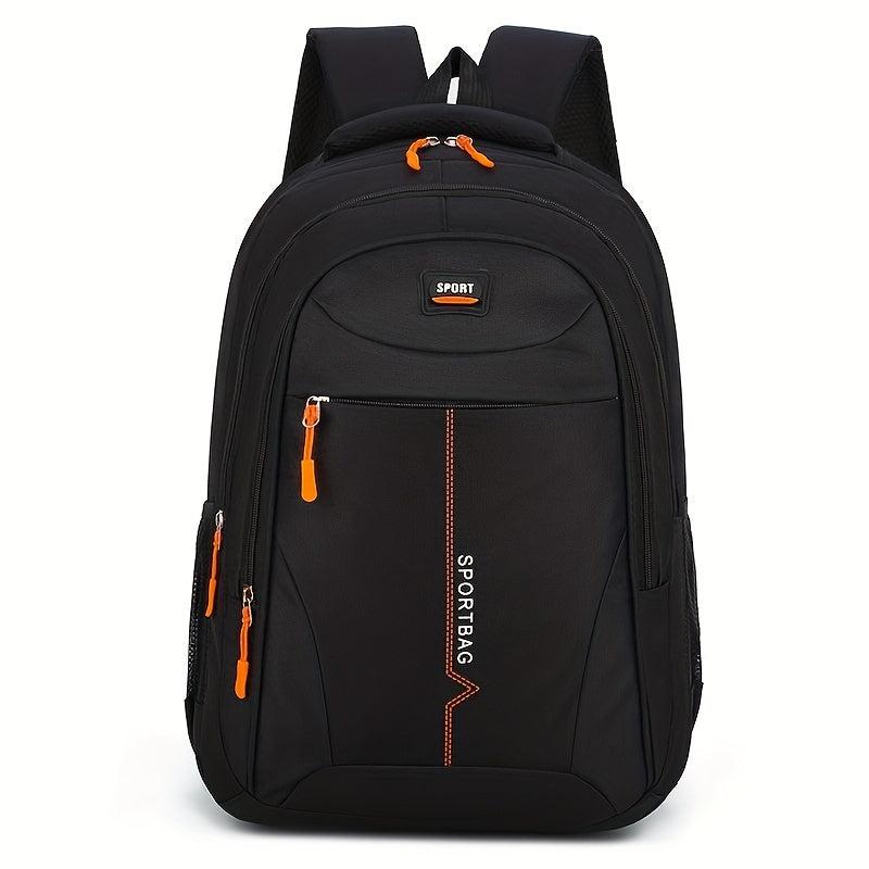 Large Capacity School Backpack Red Zipper Bag
