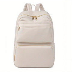 Casual Travel Backpack Women's Bag Solid Versatile Students Commuter Bag