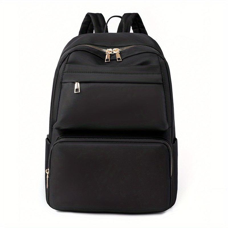 Casual Travel Backpack Women's Bag Solid Versatile Students Commuter Bag