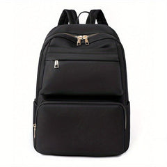 Casual Travel Backpack Women's Bag Solid Versatile Students Commuter Bag