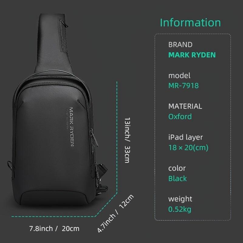 Mark Ryden Men Travel Shoulder Bag Water repellent Sports Chest Bag