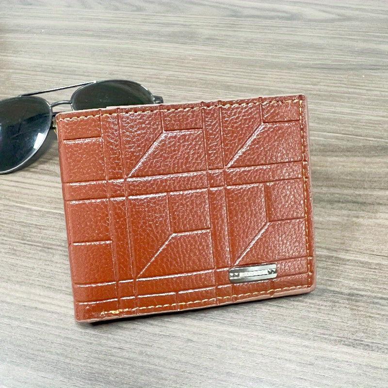 Men's Plaid Short Wallet Large Capacity Card Wallet