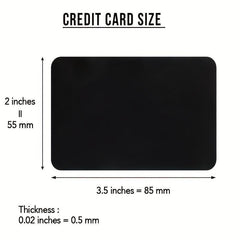 Never Forget That I Love You Engraved Aluminum Alloy Wallet Insert Card