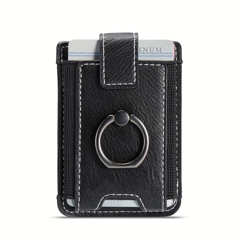Ring Buckle Phone Back Sticker Card Holder