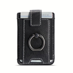 Ring Buckle Phone Back Sticker Card Holder