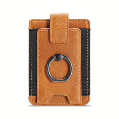 Ring Buckle Phone Back Sticker Card Holder