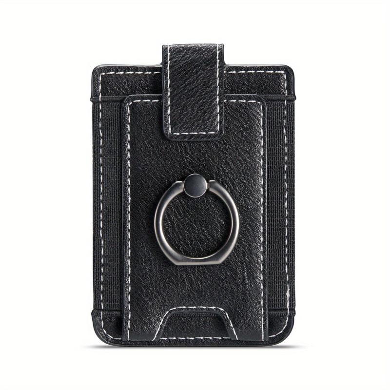 Ring Buckle Phone Back Sticker Card Holder