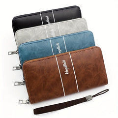 PU Leather Zipper Handbag Large Capacity Business Handbag