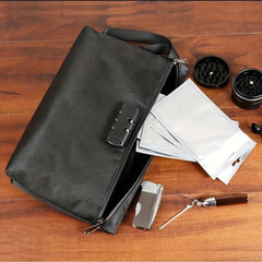 Men's Casual Clutch Bag With Password Lock Business Trip Deodorant Storage