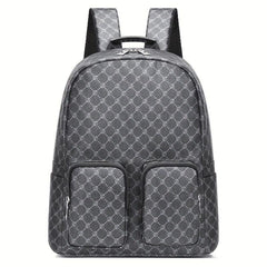 Casual Leather Men's Backpack with Large Capacity