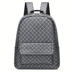 Casual Leather Men's Backpack with Large Capacity
