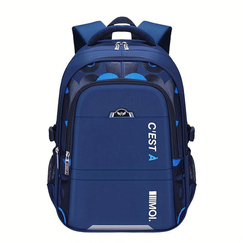 Waterproof Backpack with Spine Protection for Junior High School Student