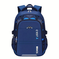 Waterproof Backpack with Spine Protection for Junior High School Student