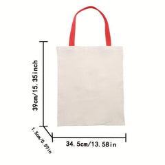 Cat Pattern Shoulder Bag Eco-Friendly Shopping Tote