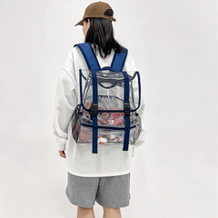 PVC Travel Backpack Waterproof Transparent Large Capacity Bag