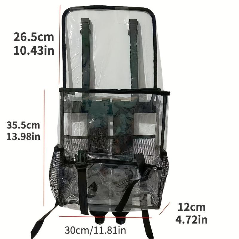 PVC Travel Backpack Waterproof Transparent Large Capacity Bag