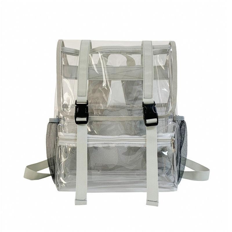 PVC Travel Backpack Waterproof Transparent Large Capacity Bag