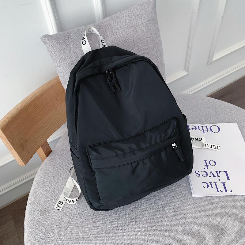 Versatile Letter Pattern Backpack with Shoulder Strap