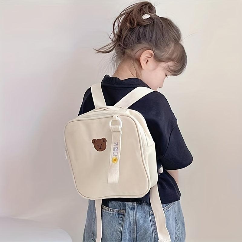 Bear Pattern School Bag Girls Boys Backpack Kids Children's Travel Bag
