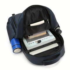 Solid Backpack for College Students with Large Capacity