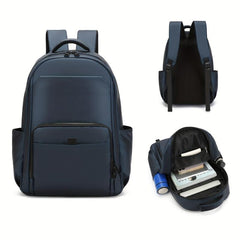 Solid Backpack for College Students with Large Capacity