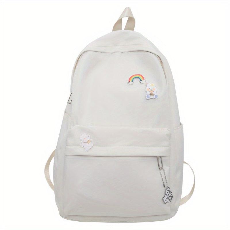 Sporty Preppy Style Backpack Casual Bag Large capacity Foldable