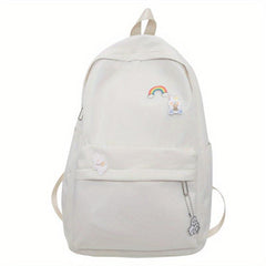 Sporty Preppy Style Backpack Casual Bag Large capacity Foldable