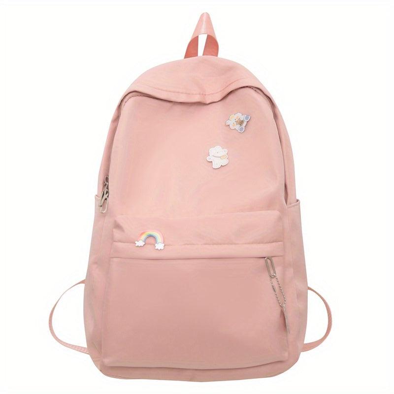 Sporty Preppy Style Backpack Casual Bag Large capacity Foldable