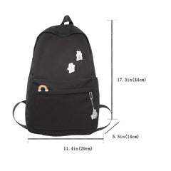 Sporty Preppy Style Backpack Casual Bag Large capacity Foldable
