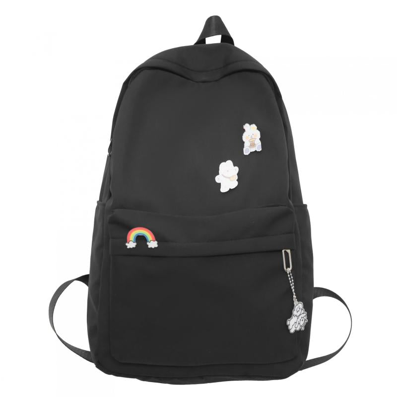 Sporty Preppy Style Backpack Casual Bag Large capacity Foldable
