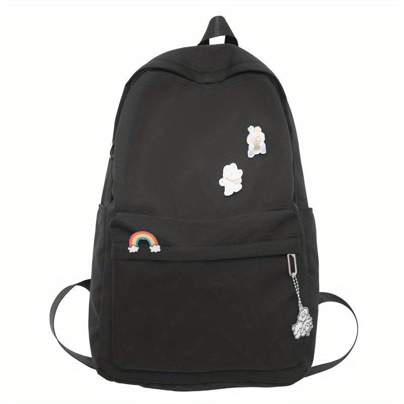 Sporty Preppy Style Backpack Casual Bag Large capacity Foldable