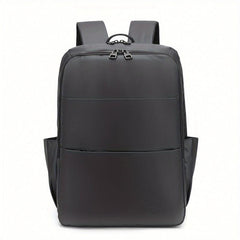 1pc Solid Backpack Men's Laptop Bag Business Commuter Students Schoolbag
