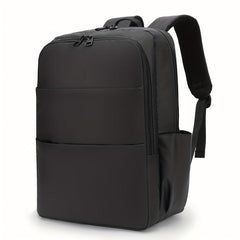 1pc Solid Backpack Men's Laptop Bag Business Commuter Students Schoolbag
