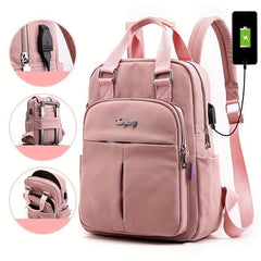 USB Charging School Backpack Anti-theft Pocket