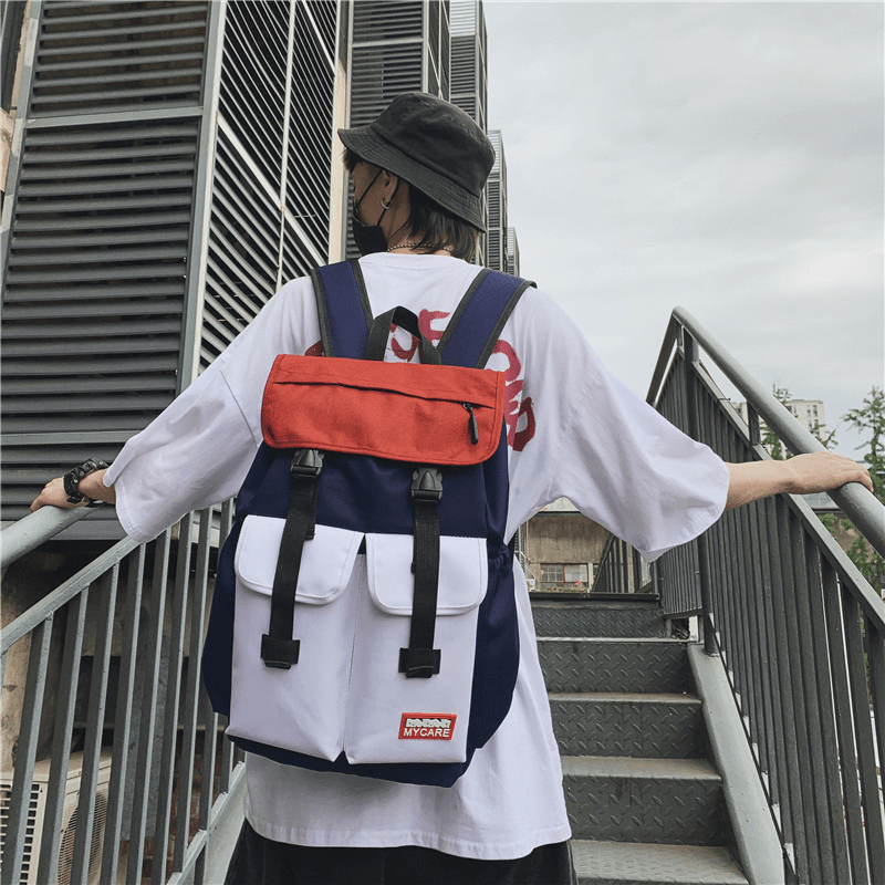Men's Waterproof Travel Backpack Large Capacity School Bags