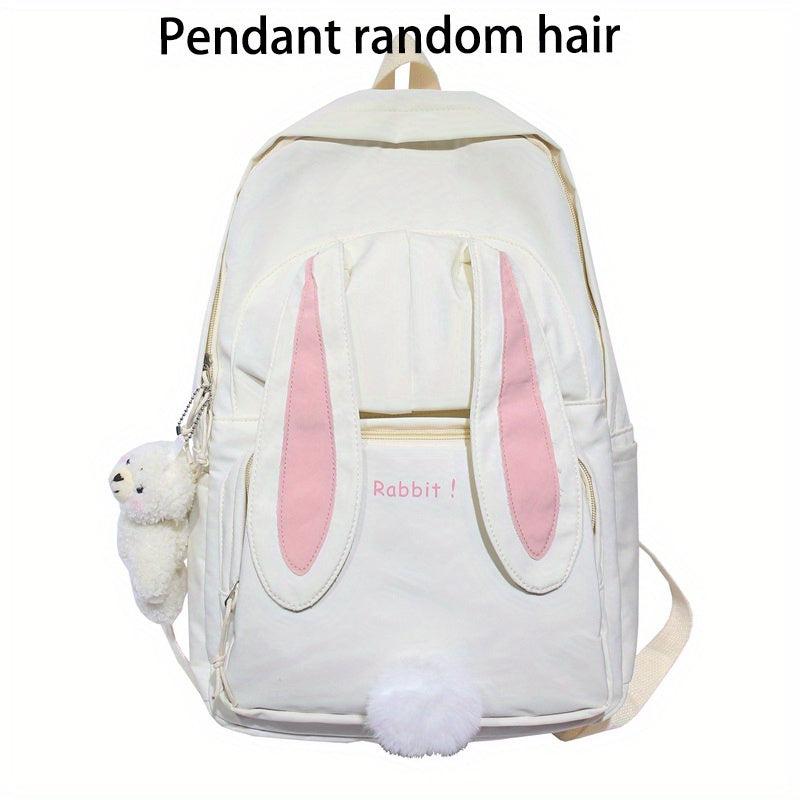 Sweet Large Capacity Rabbit Ear Nylon Backpack