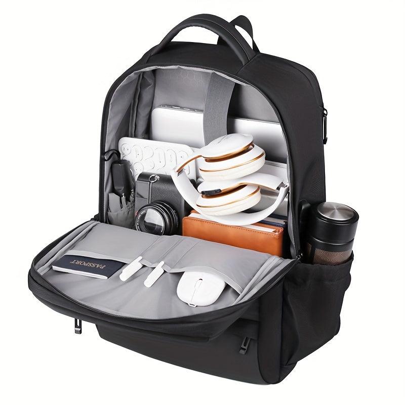 Men's Large Capacity Travel Backpack with USB Charging Port