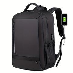 Men's Large Capacity Travel Backpack with USB Charging Port