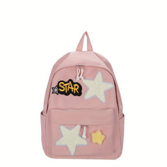 Large Capacity Star Pattern Backpack for Students