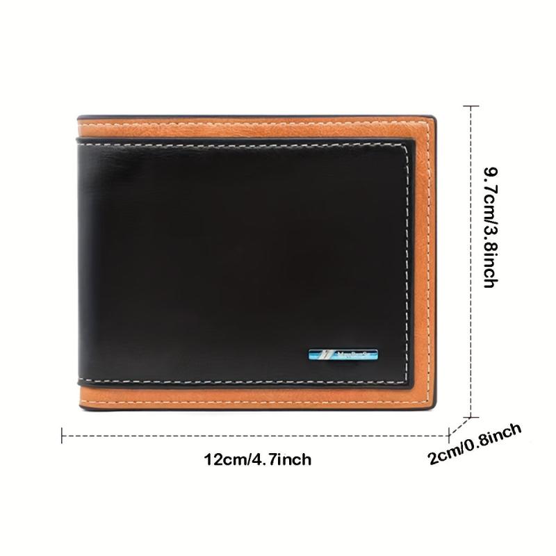 Men's Wallet Short Business First Layer Leather Bag Thin Wallet