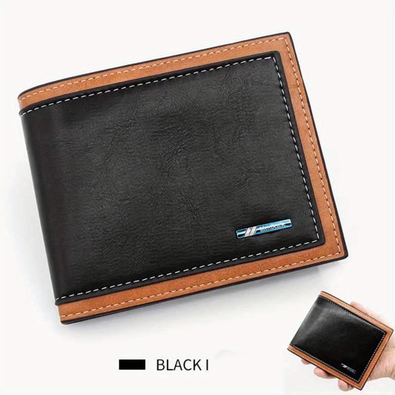 Men's Wallet Short Business First Layer Leather Bag Thin Wallet