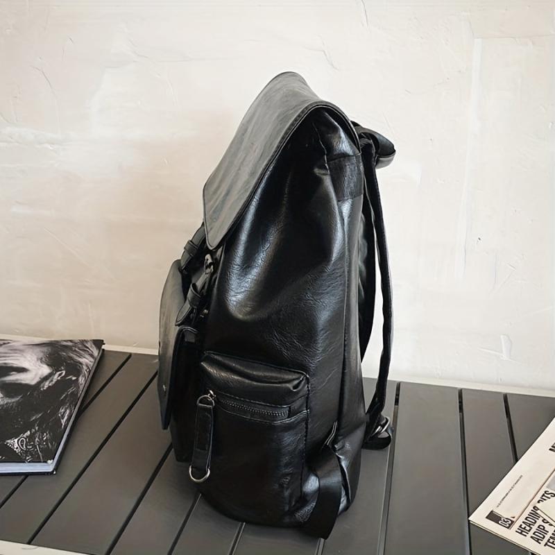 Men's Large Backpack High School Students Schoolbag Vintage Travel Backpack