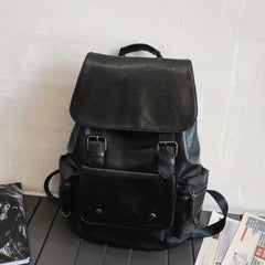 Men's Large Backpack High School Students Schoolbag Vintage Travel Backpack